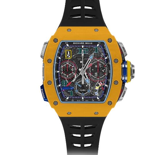 RICHARD MILLE RM 65-01 Automatic Split-Seconds Chronograph Dark Yellow Quartz TPT Limited Edition Replica Watch